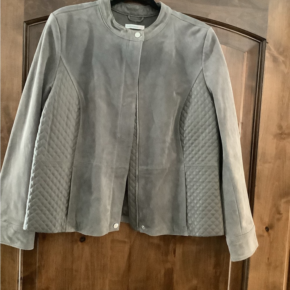 Beautiful grey suede jacket
